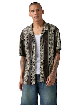 Camisa casual Levi's de algodón manga corta para hombre