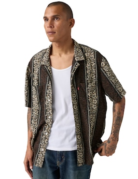 Camisa casual Levi's de algodón manga corta para hombre