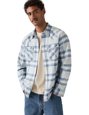 Camisa casual Levi's de algodón manga larga para hombre