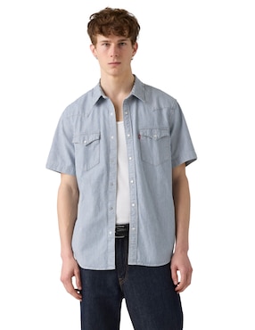 Camisa casual Levi's de algodón manga corta para hombre