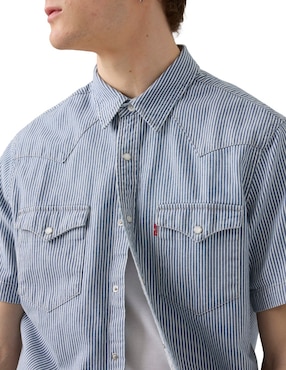 Camisa casual Levi's de algodón manga corta para hombre