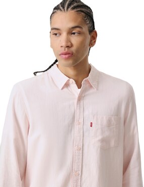 Camisa casual Levi's de algodón manga larga para hombre
