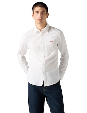 Camisa casual Levi's de algodón manga larga para hombre
