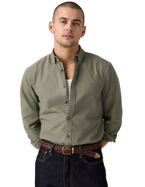 Camisa casual Levi's de algodón manga larga para hombre
