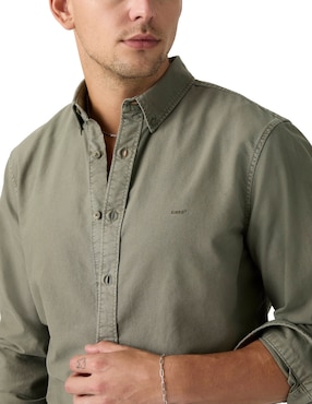 Camisa casual Levi's de algodón manga larga para hombre