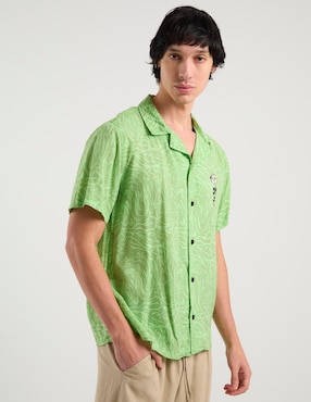 Camisa casual Univrs manga corta para hombre