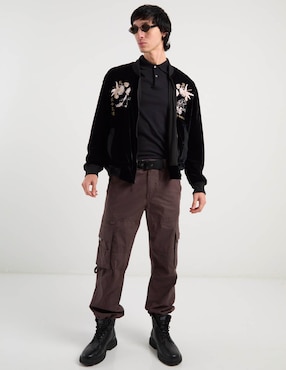 Chamarra bomber Univrs con bolsillos para hombre