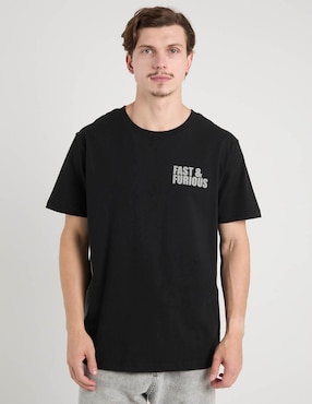 Playera Univrs Rápidos y Furiosos cuello redondo para hombre