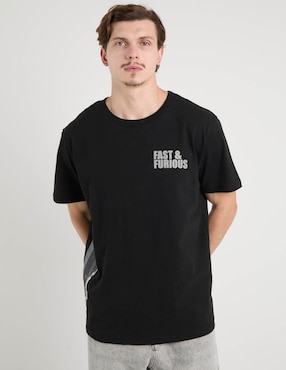Playera Univrs Rápidos y Furiosos cuello redondo para hombre