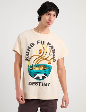 Playera Univrs Kung Fu Panda cuello redondo para hombre