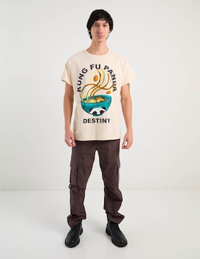 Playera Univrs Kung Fu Panda cuello redondo para hombre