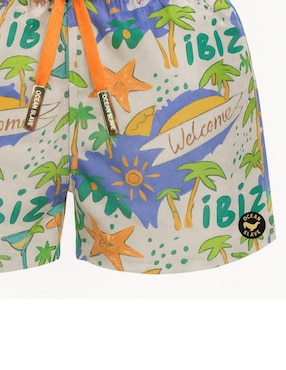 Traje de baño Ocean Slave bolsillos con cremallera oculta para hombre