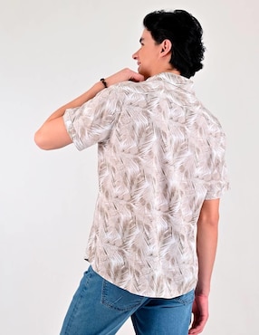 Camisa casual Supply de algodón manga corta para hombre