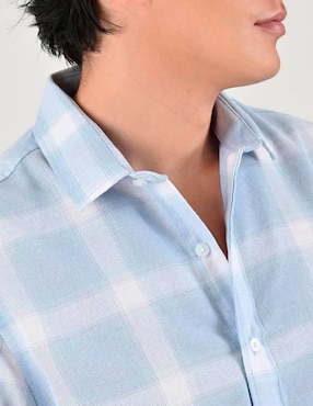Camisa casual Supply de poliéster y algodón manga corta para hombre