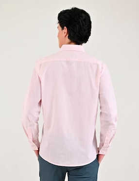 Camisa casual Supply de algodón manga larga para hombre