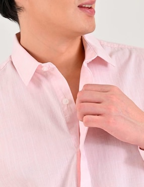 Camisa casual Supply de algodón manga larga para hombre