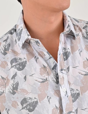 Camisa casual Supply de algodón manga corta para hombre