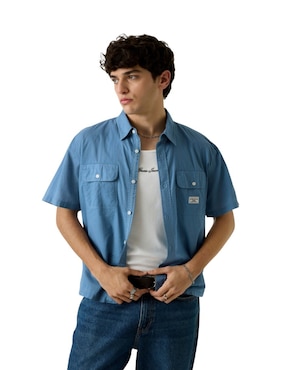 Camisa casual Guess Jeans de algodón manga corta para hombre