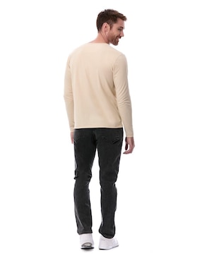 Playera Buffalo Jeans David Bitton cuello henley para hombre