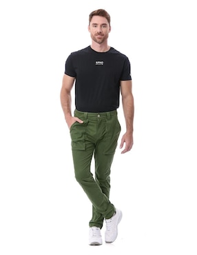 Pantalón regular Buffalo Jeans David Bitton de gabardina para hombre