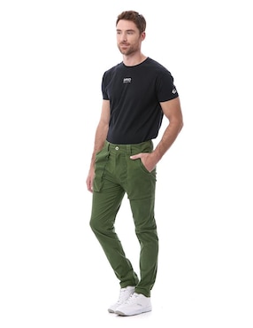 Pantalón regular Buffalo Jeans David Bitton de gabardina para hombre
