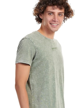 Playera Buffalo Jeans David Bitton cuello redondo para hombre
