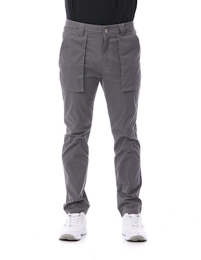 Pantalón regular Buffalo de gabardina para hombre