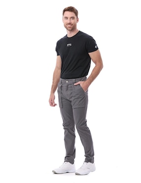 Pantalón regular Buffalo de gabardina para hombre