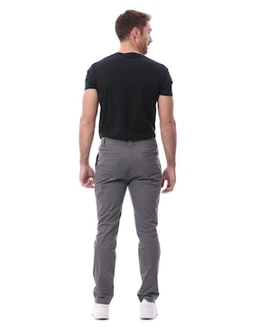 Pantalón regular Buffalo de gabardina para hombre