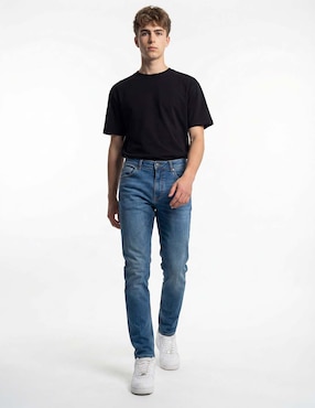 Jeans slim That's It deslavado para hombre