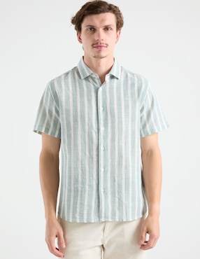 Camisa casual That's It de algodón manga corta para hombre