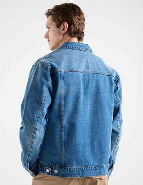Chamarra denim That's It de algodón con bolsillos para hombre