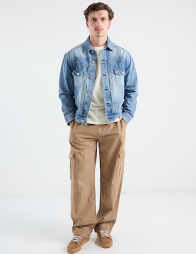 Chamarra denim That's It con bolsillos para hombre