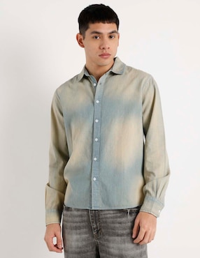 Camisa casual That's de algodón manga larga para hombre