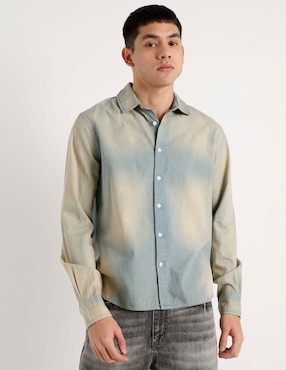 Camisa casual That's de algodón manga larga para hombre