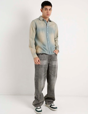 Camisa casual That's de algodón manga larga para hombre
