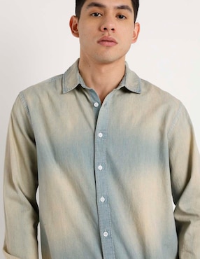 Camisa casual That's de algodón manga larga para hombre
