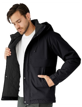 Chamarra casual Roosevelt con capucha para hombre