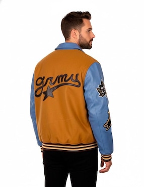 Chamarra beisbolera Grimey sin capucha para hombre