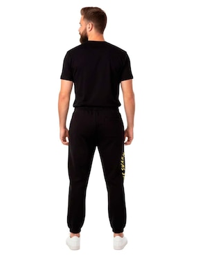Pants regular Grimey con jareta para hombre