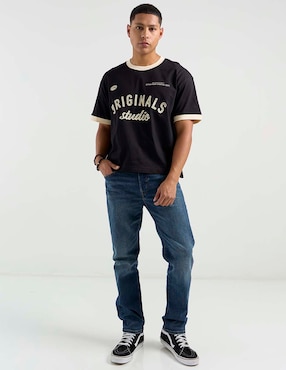 Jeans straight American Eagle lavado medio para hombre
