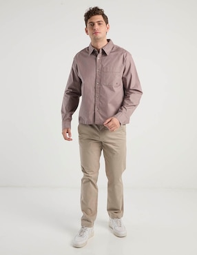 Pantalón casual chino regular Calvin Klein de algodón para hombre