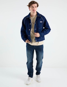 Chamarra harrington Calvin Klein de algodón para hombre
