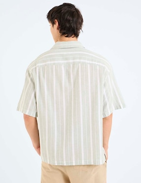 Camisa casual American Eagle de algodón manga corta para hombre