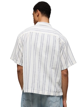 Camisa casual American Eagle de algodón manga corta para hombre
