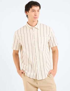 Camisa Casual American Eagle de algodón manga corta para hombre