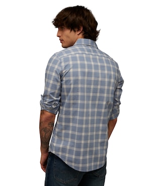 Camisa casual American Eagle de algodón manga larga para hombre
