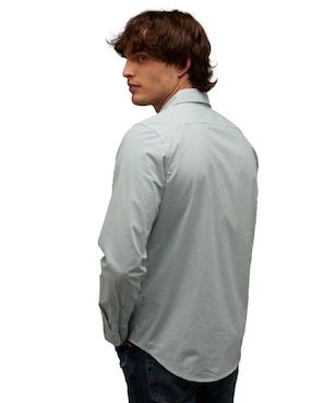 Camisa casual American Eagle de algodón manga larga para hombre