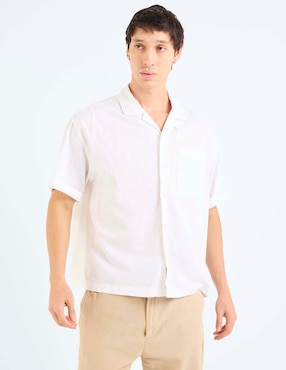 Camisa Casual American Eagle de algodón manga corta para hombre