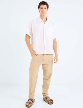 Camisa Casual American Eagle de algodón manga corta para hombre